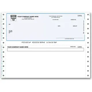Continuous Business Check with Bottom Stub