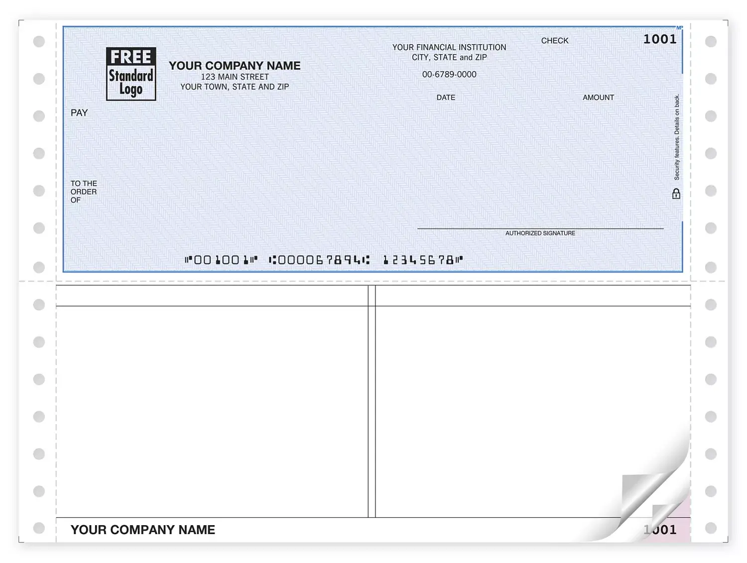 Custom Continuous ACCPAC Business Checks Online