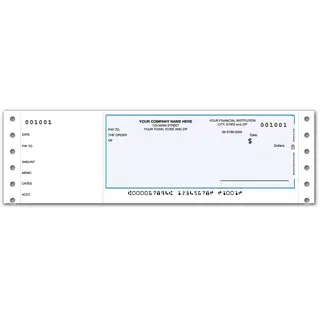 Custom Compact Continuous Quicken® Business Checks Online