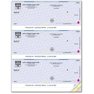 Printing of high security business check