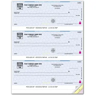 Foil hologram business check printing