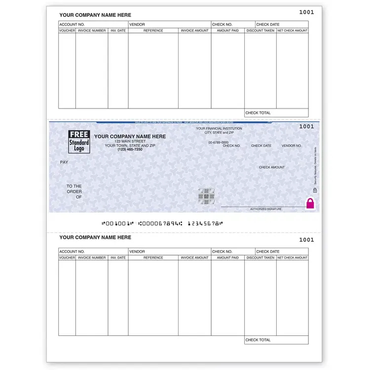 Custom Microsoft© Accounts Payable Check