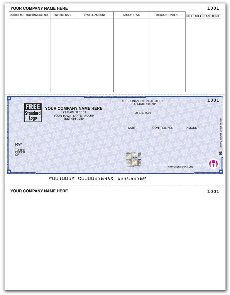 High Security Deltek Business Laser Checks 