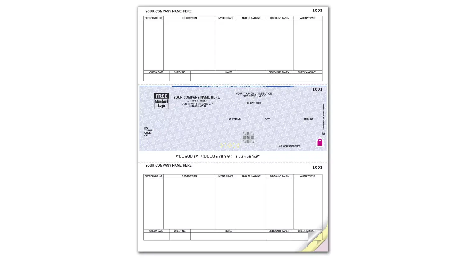 Custom Accounts Payable Peachtree Laser Checks