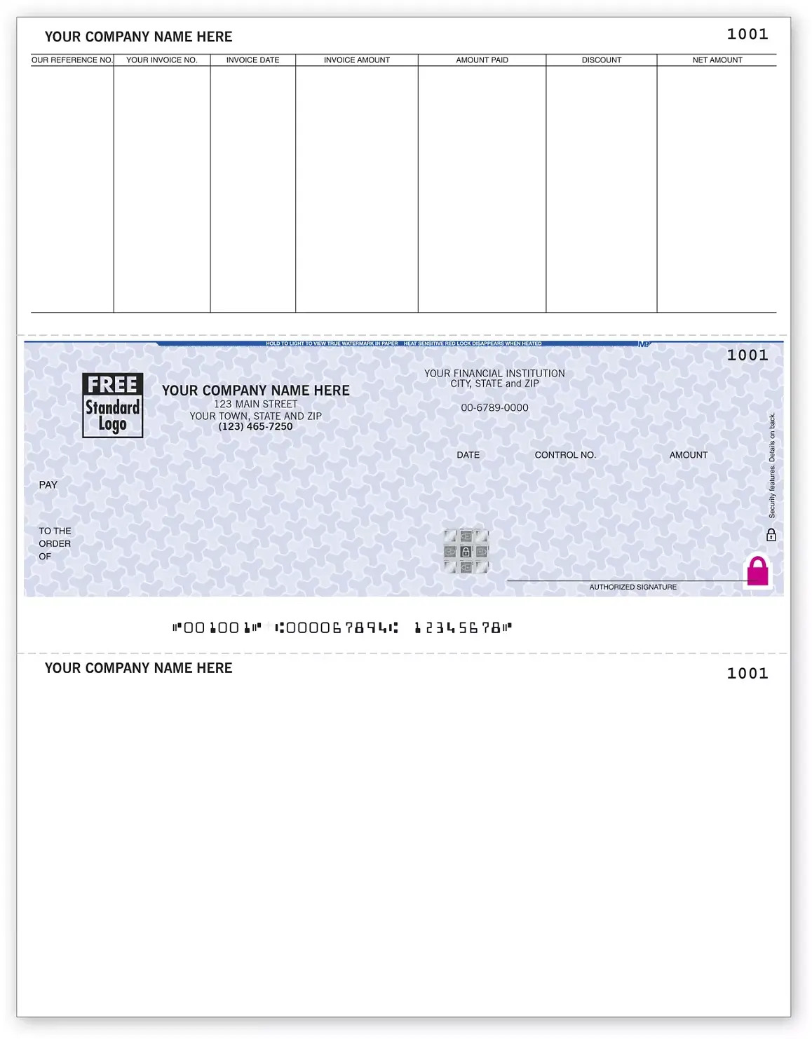 Custom Microsoft Dynamics™ Accounts Payable Checks
