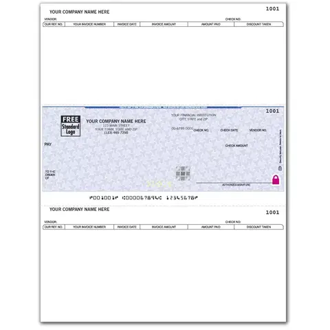 Custom Laser Business Checks with Hologram Security Feature