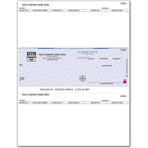 Custom Laser Business Checks with Hologram Security Feature