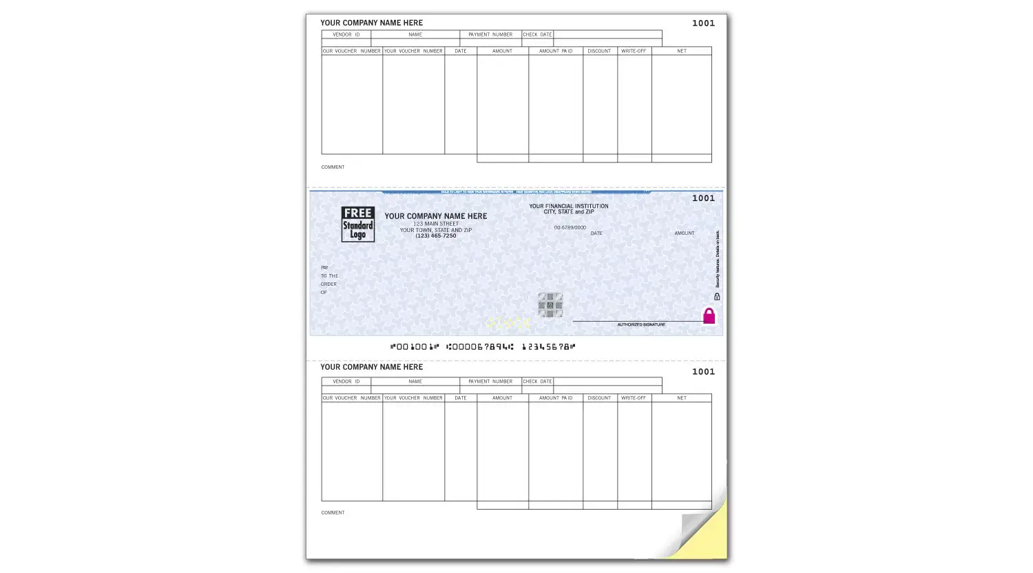 Custom Dynamics Accounts Payable Checks
