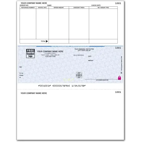 Custom Accounts Payable Sage 300 Checks, Laser Format