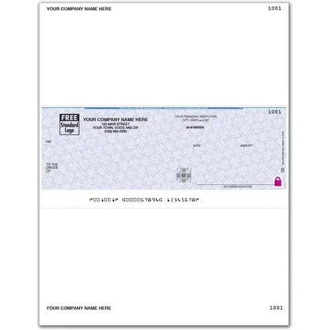 High Security Sage Accounts Payable Company Checks
