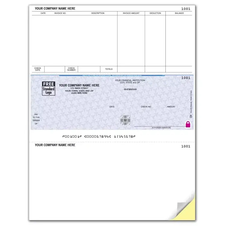 High Security Accounts Payable Check for Contractors