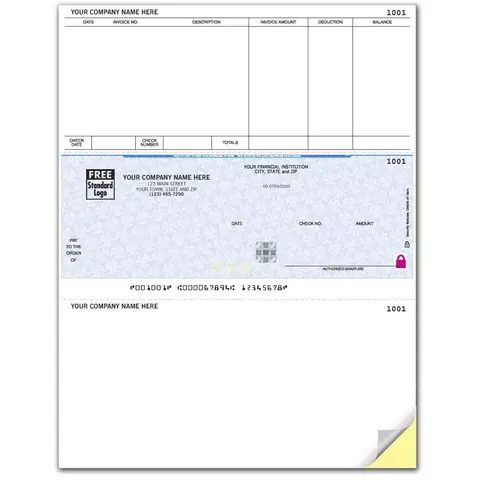 High Security Accounts Payable Check for Contractors