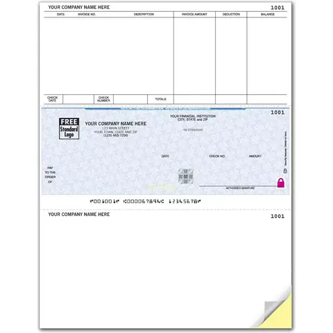 High Security Accounts Payable Check for Contractors