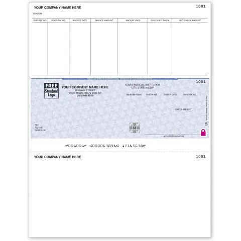 Laser Accounts Payable Business Checks with Logo