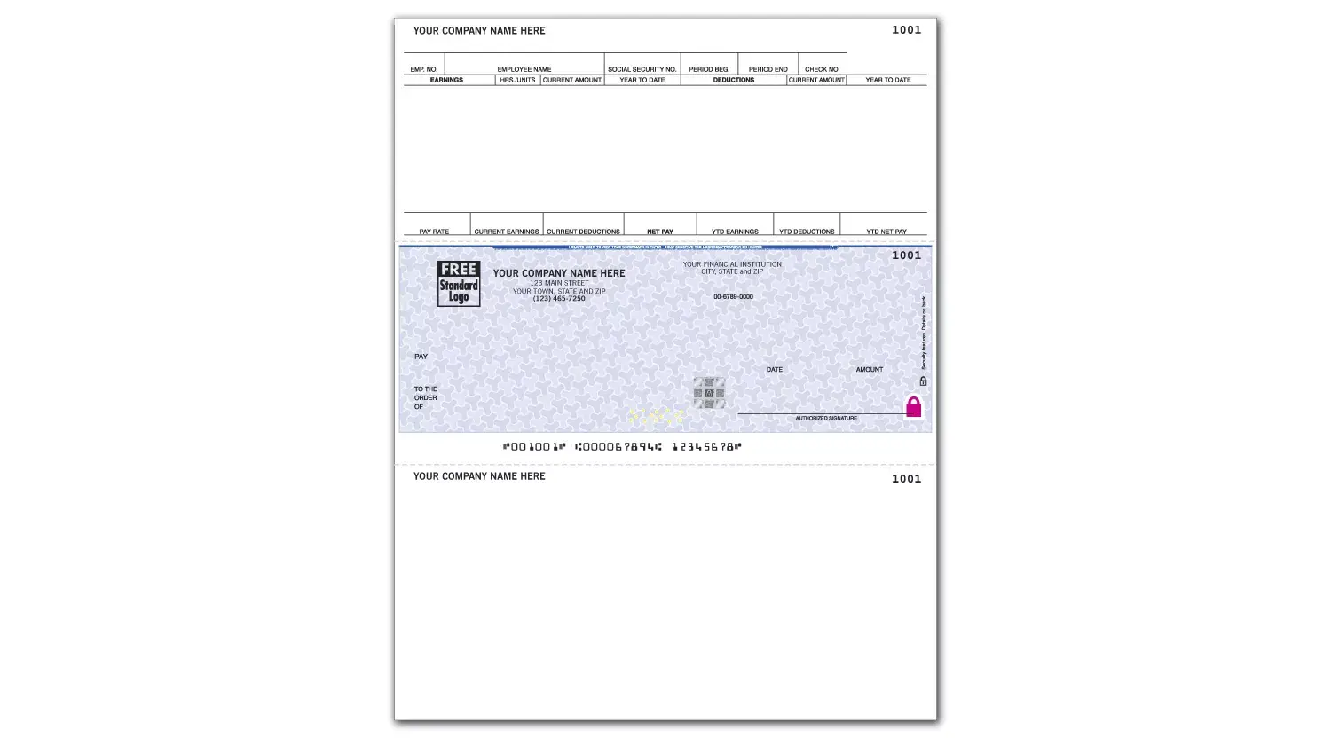 Laser Peachtree Payroll Checks
