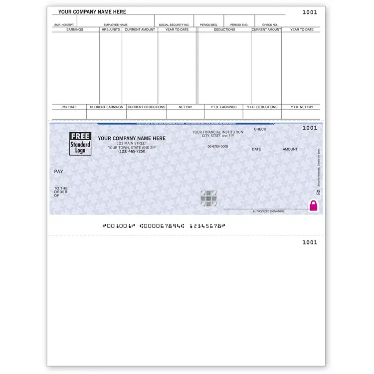 Microsoft® Dynamics Laser Payroll Checks