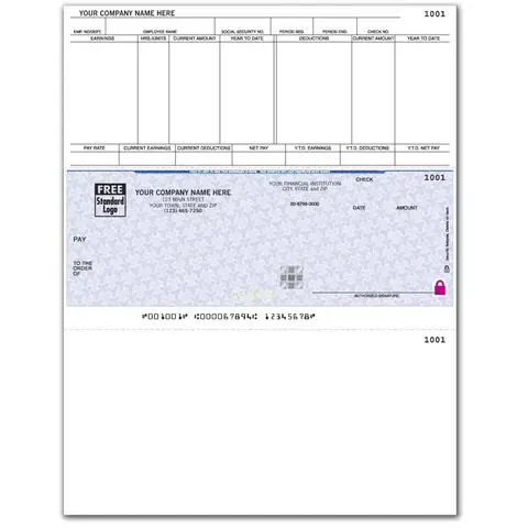 Microsoft® Dynamics Laser Payroll Checks