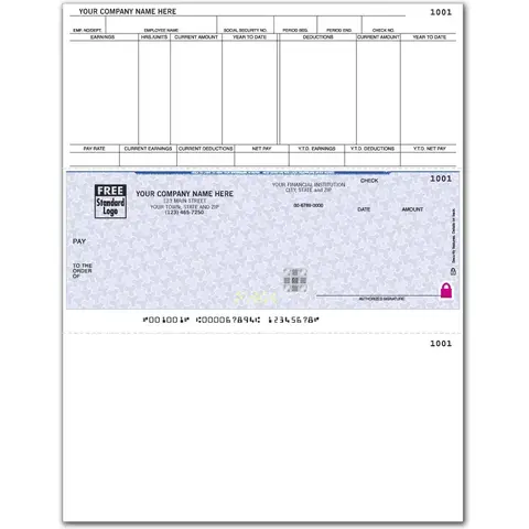 Microsoft® Dynamics Laser Payroll Checks