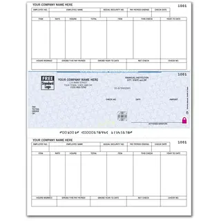 Sage Compatible Laser Payroll Checks with Logo