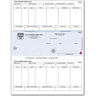 Sage Compatible Laser Payroll Checks with Logo
