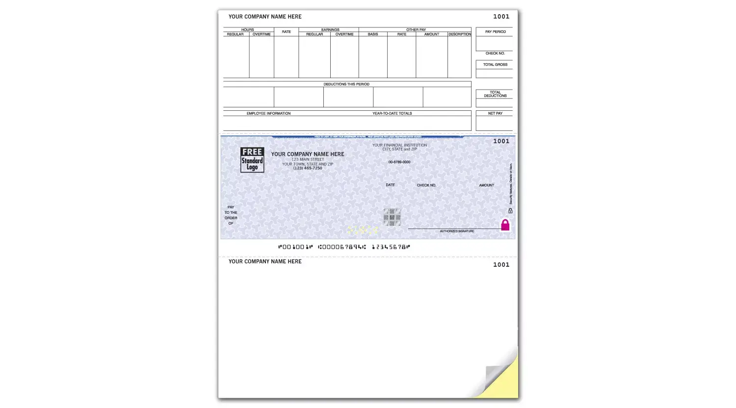 High Security Checks for Sage 300 with Foil Hologram