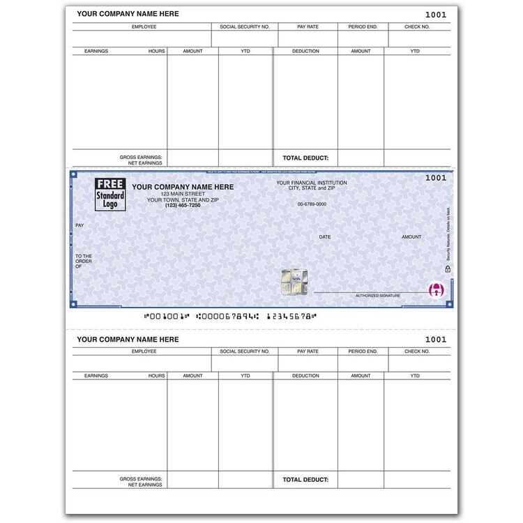 Laser MAS® Payroll Checks with Logo