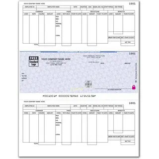 Microsoft© Dynamics GP Laser Payroll Checks with Logo