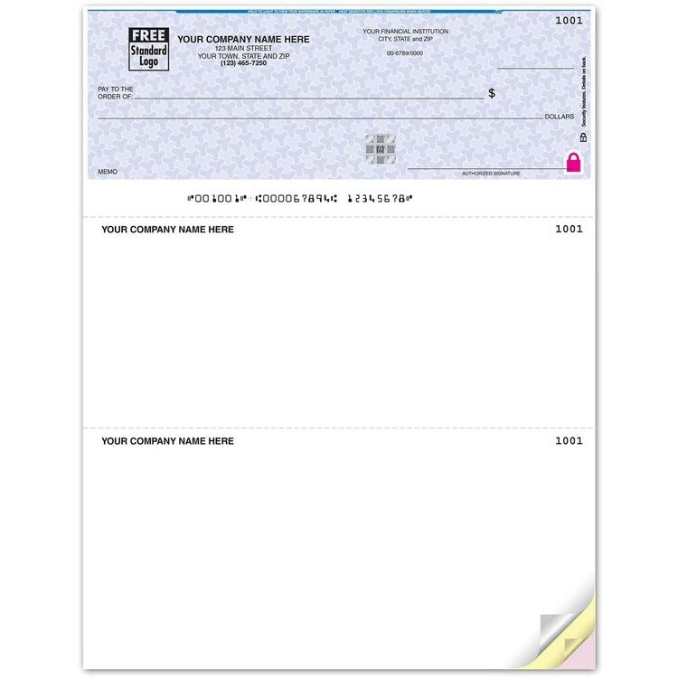 High Security Checks with Foil Hologram Security