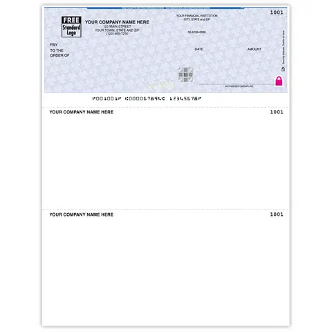 High Security Multipurpose Personalized Checks 