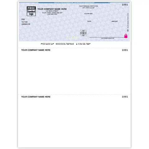 High Security Multipurpose Personalized Checks 