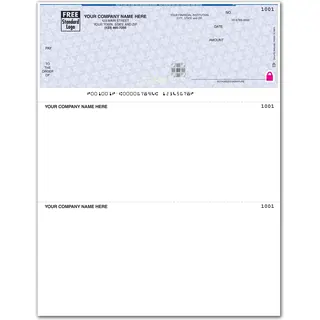 Laser Personalized Checks with Logo