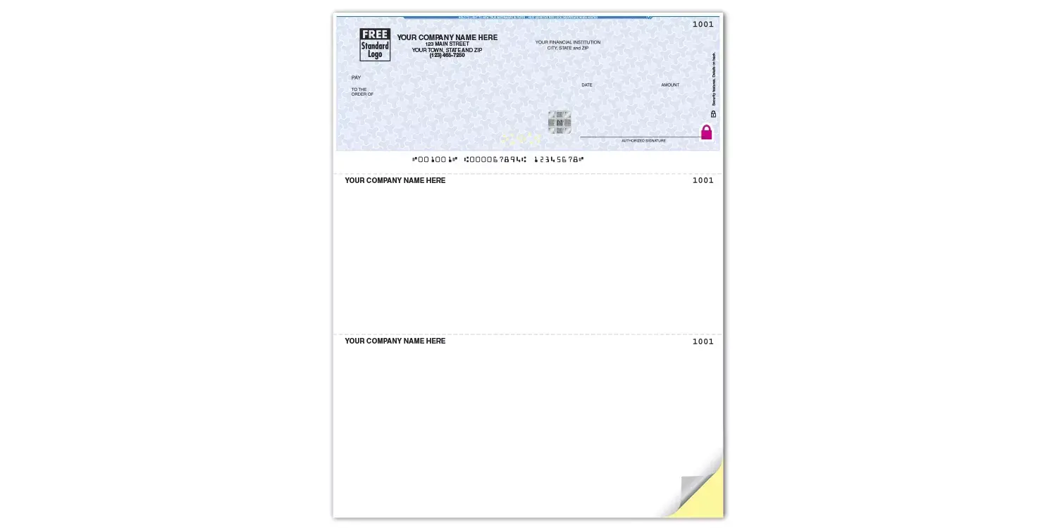 Sage 300 Laser Business Checks with Hologram