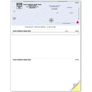 High Security Business Checks with Logo