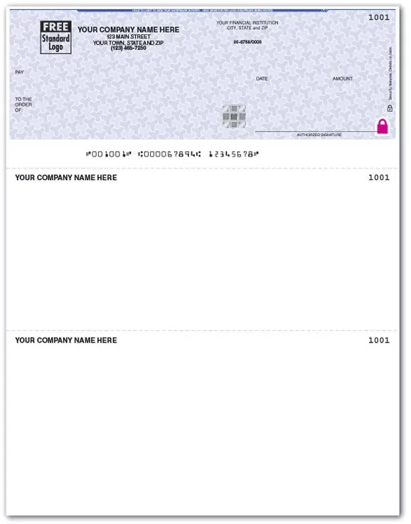 Laser MYOB® Checks with Logo