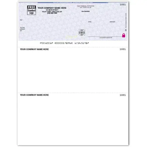 Laser MYOB® Checks with Logo