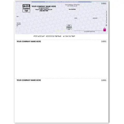 Laser MYOB® Checks with Logo
