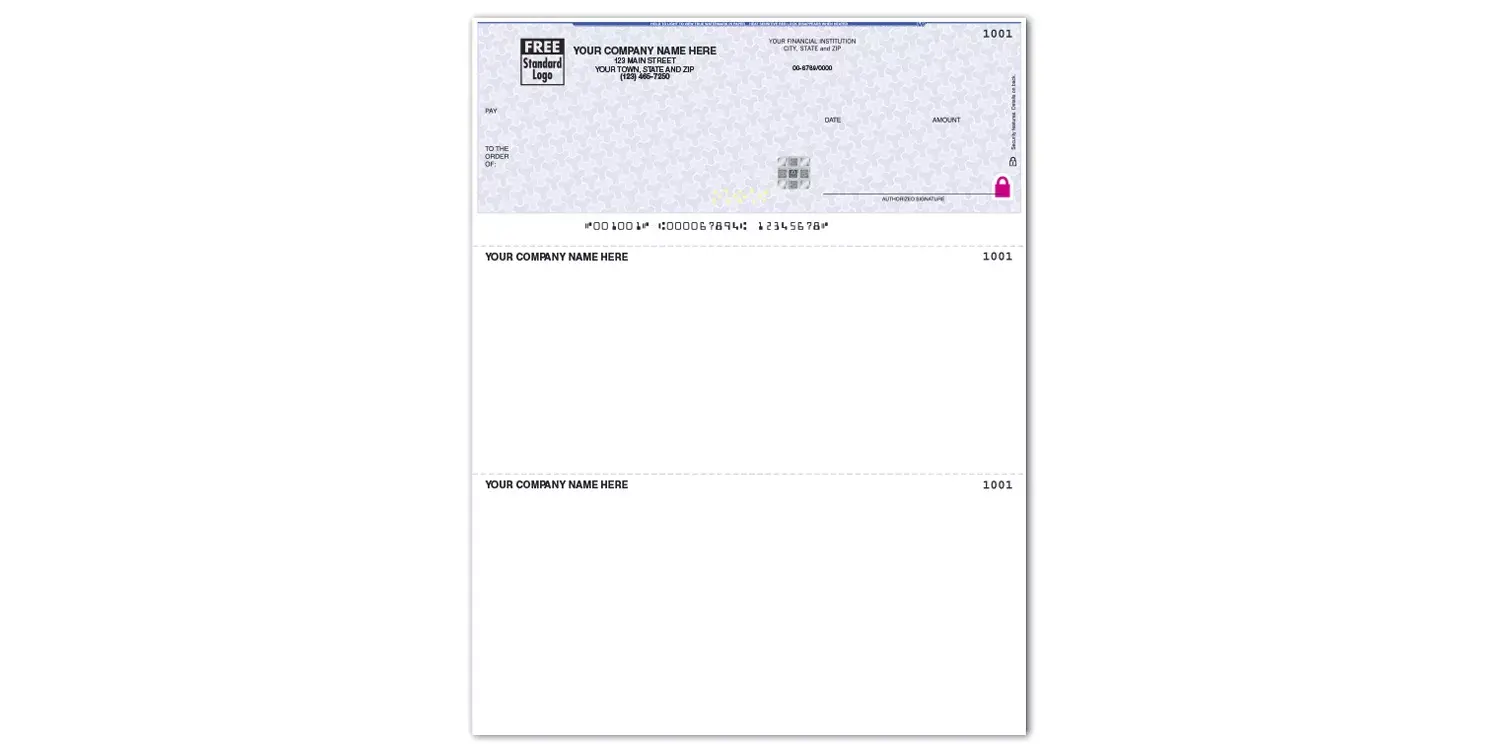 Laser MYOB® Checks with Logo