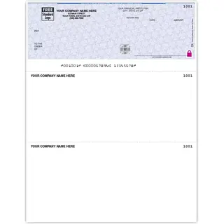 Sage 100 Contractor Checks Printed on Secure Paper