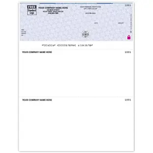 Laser Checks Printed on High Security Paper