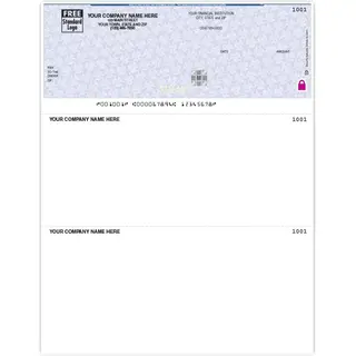 Laser Checks Printed on High Security Paper