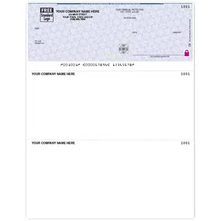 Laser Sage 300 Checks with Secure Paper and Company Logo