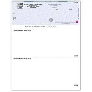 Sage 100 Laser Business Checks on Secure Paper with Logo