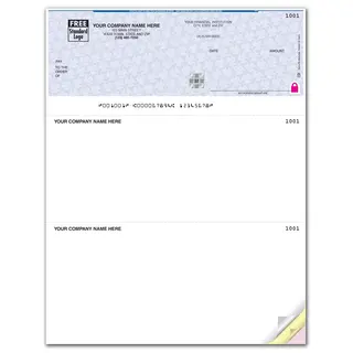 Customized Laser Checks with Foil Security Feature