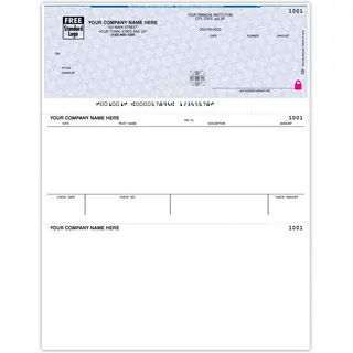 Laser Trust Account Checks with Security Features