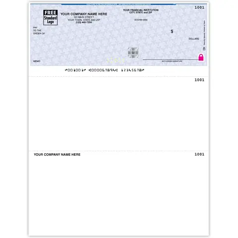Personalized NetSuite® Business Checks on Secure Paper