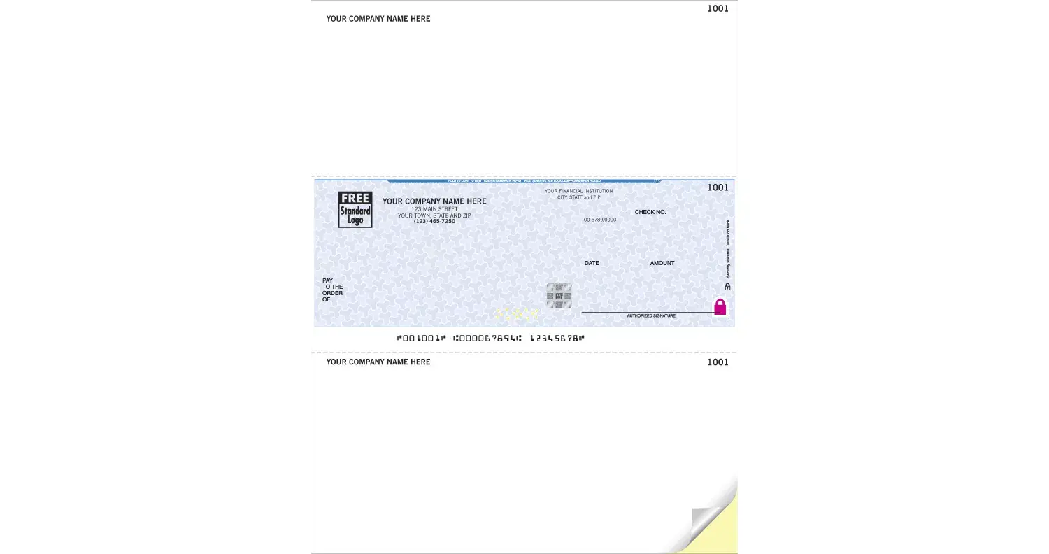Laser DacEasy® Business Checks Printed on Secure Paper