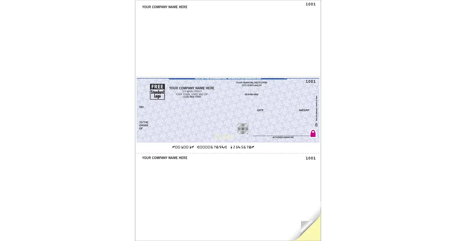 Microsoft® Dynamics Business Checks Online, With Logo on Secure Paper