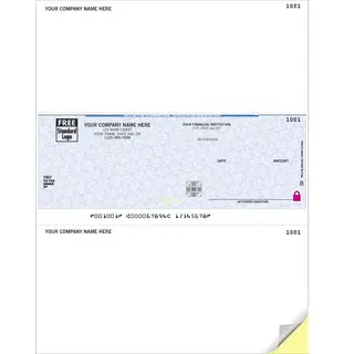 Sage Software Compatible Business Checks with Logo on Secure Paper