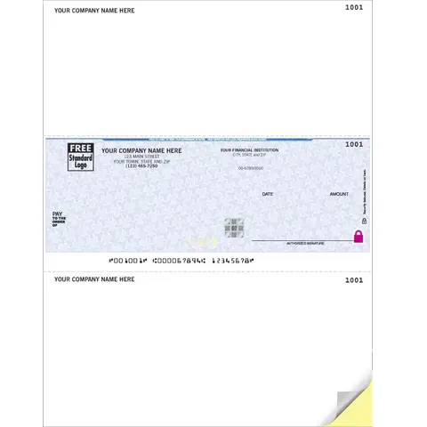 Sage Software Compatible Business Checks with Logo on Secure Paper