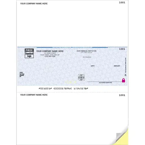 Sage Software Compatible Business Checks with Logo on Secure Paper